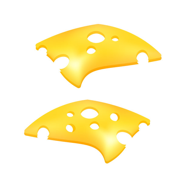 为汉堡和三明治加工的奶酪为商店的食品插图图片下载