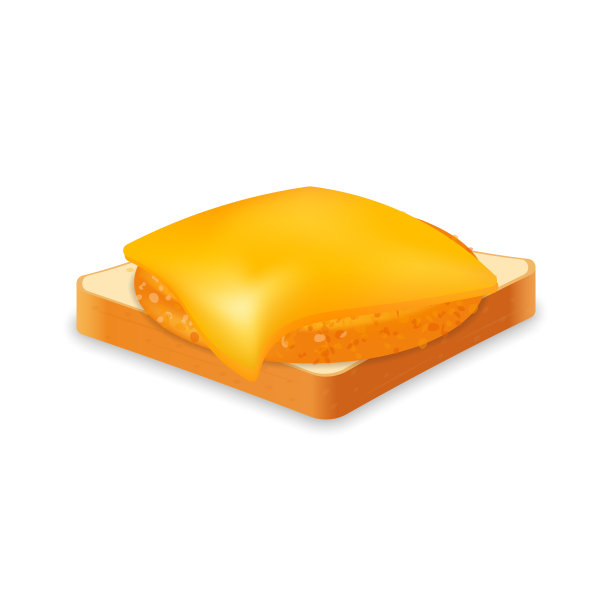 三明治从新鲜的面包与鸡排和奶酪快餐餐插图图片下载