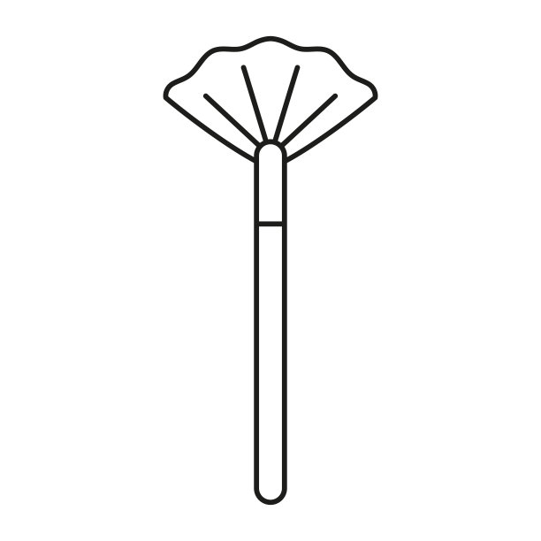 孤立的画笔绘制化妆矢量插图图片下载