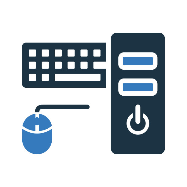 配件、键盘、鼠标图标。简单的可编辑矢量插图。图片下载