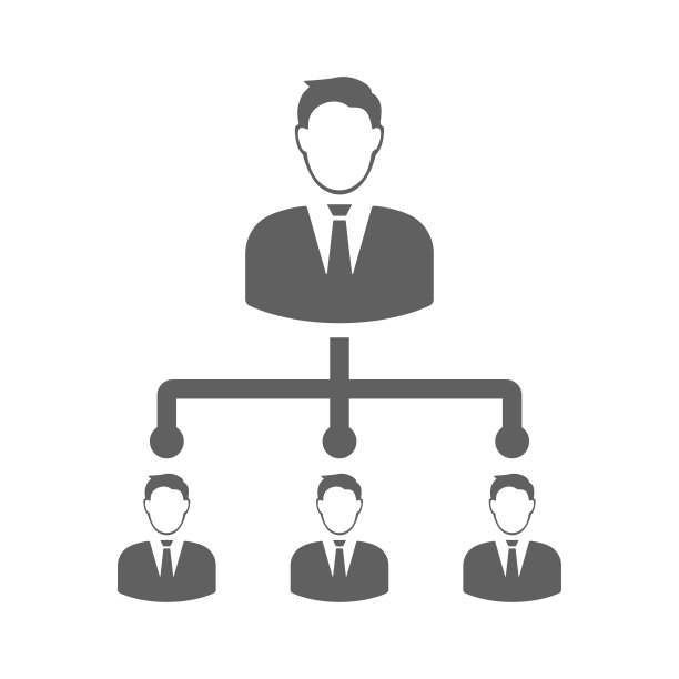 层次结构,领袖图标。灰色的矢量图形。图片下载