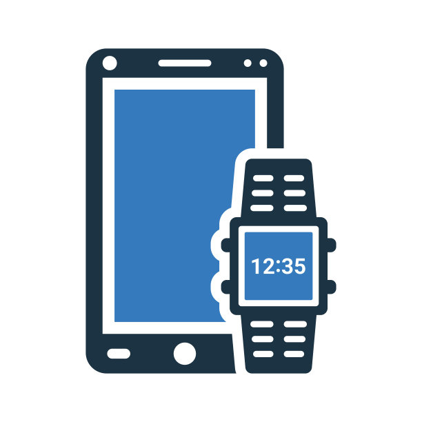 Smartwatch、移动图标。简单的可编辑矢量插图。图片下载