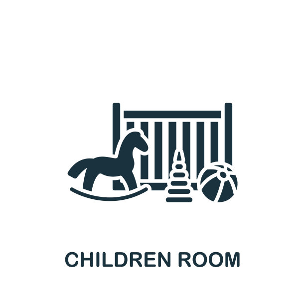 儿童房间图标单色简单的儿童图片下载
