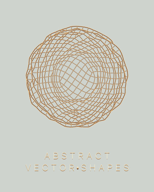 用于设计的几何形状。3 d技术风格。图片下载