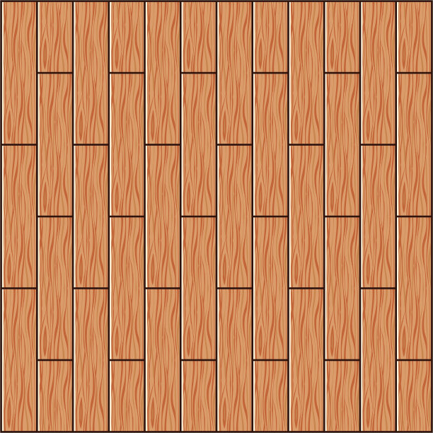 木材纹理砖图案轻核桃矢量插图背景图片下载