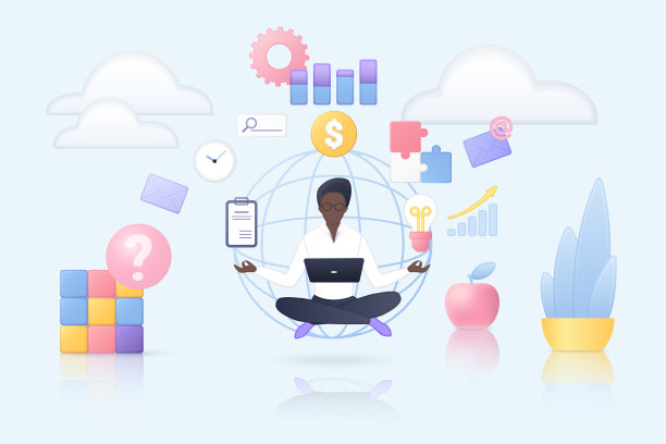 工作狂，职业繁忙的商人，办公室里有很多飞行的业务任务图片下载