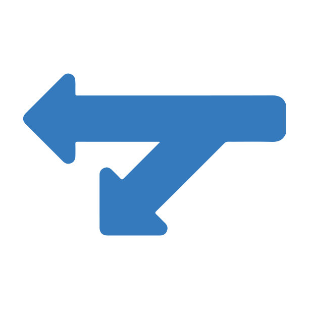 方向，导航，路标，两路图标图片下载