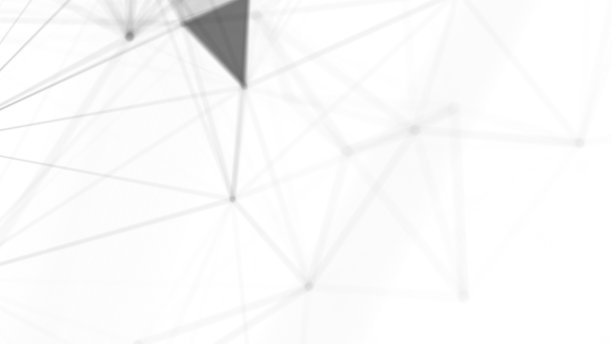 丛幻想抽象技术。抽象的几何背景与移动的线，点和三角形。科学。医学和技术图片下载