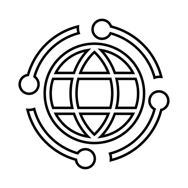 连接，互联网，国际轮廓图标。艺术线条矢量。图片下载