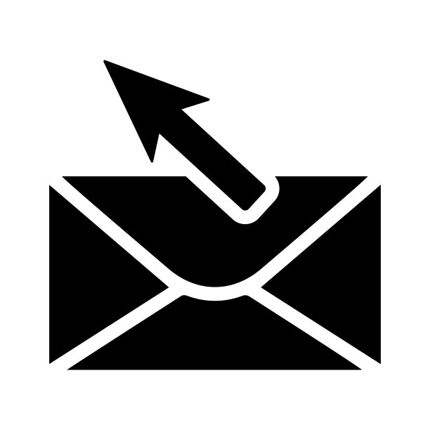 交货、消息图标。黑色的矢量图形。图片下载