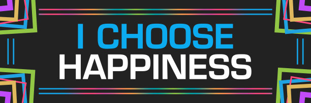 我选择幸福黑暗多彩的随机边界水平图片下载