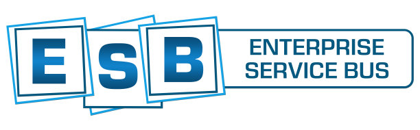 企业服务总线蓝白方条图片下载