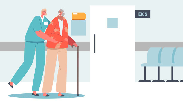 医疗保健，医疗援助概念。年轻的志愿者帮助拄着拐杖的老妇人在家或养老院行走图片下载