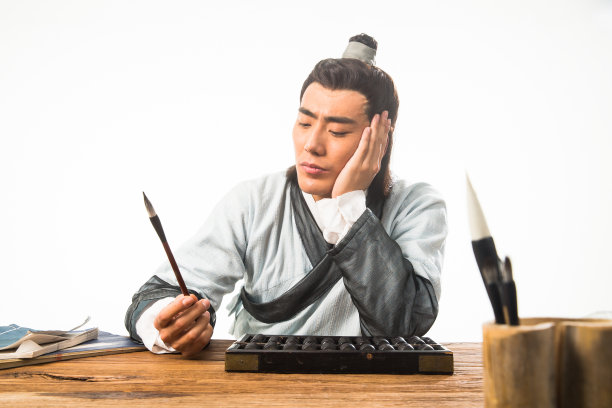 书生正在书写图片下载