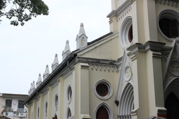 广东省广州沙面城市建筑图片下载