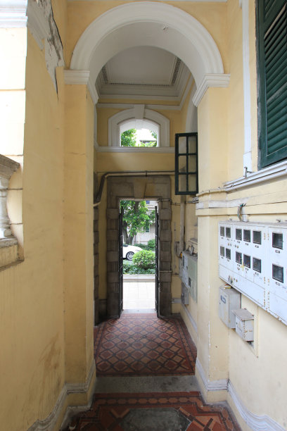 广东省广州沙面城市建筑图片下载