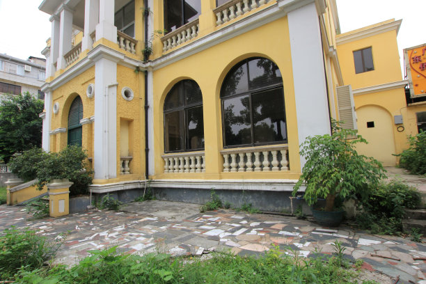 广东省广州沙面城市建筑图片下载