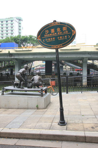 广东省广州沙面城市建筑图片下载