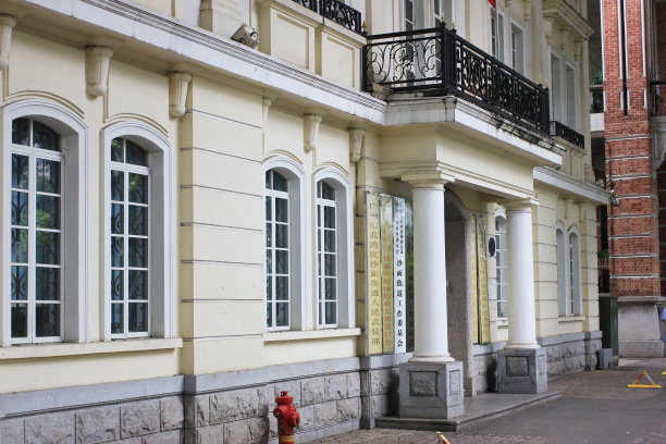 广东省广州沙面城市建筑图片下载