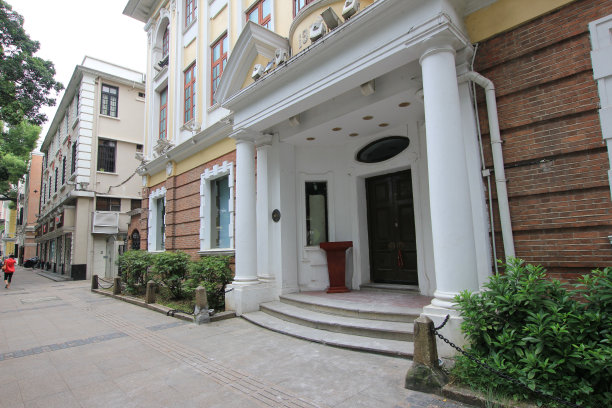 广东省广州沙面城市建筑图片下载