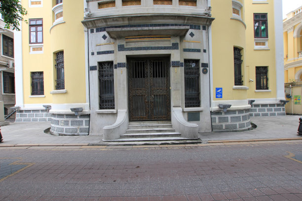 广东省广州沙面城市建筑图片下载