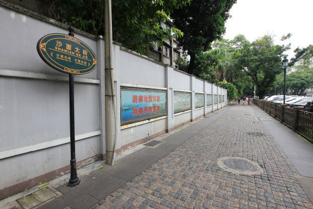 广东省广州沙面城市建筑图片下载