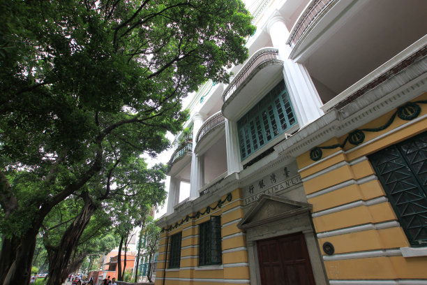 广东省广州沙面城市建筑图片下载