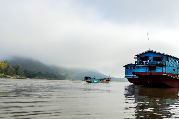 日落时的小船，数码照片照片作为背景图片下载