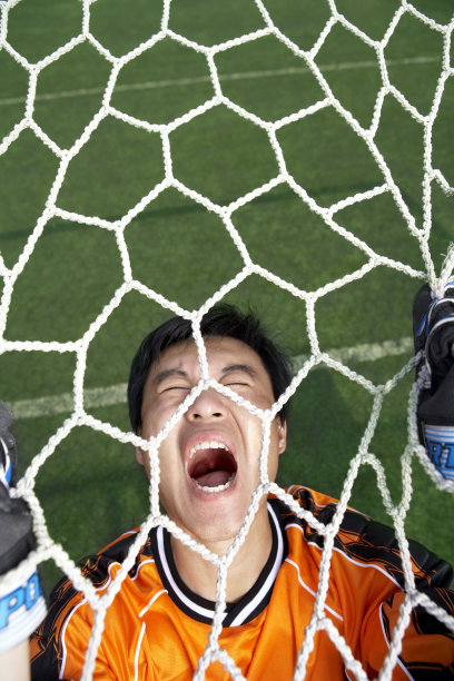 激动的足球守门员图片下载