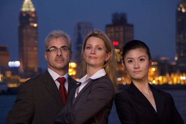 上海国际商务团队图片下载