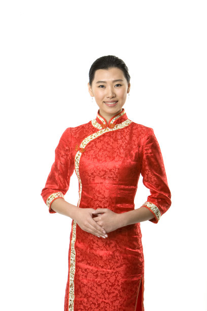 微笑的服务员图片下载