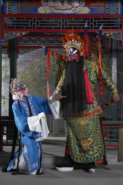 中国戏剧里的旦角和净角图片下载