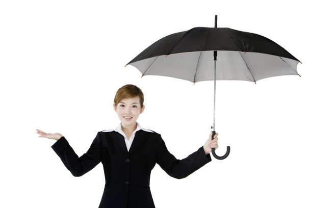 打伞的商务女士图片下载