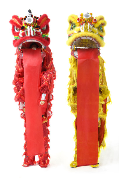 吐幅对狮图片下载