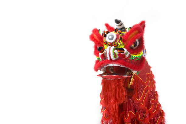 红色醒狮图片下载