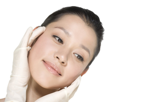 美女脸部特写素材图片