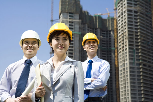 商务人士在工地图片下载