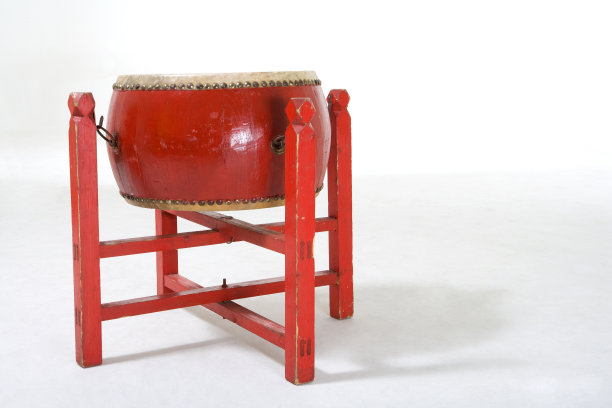 大红中国鼓图片下载