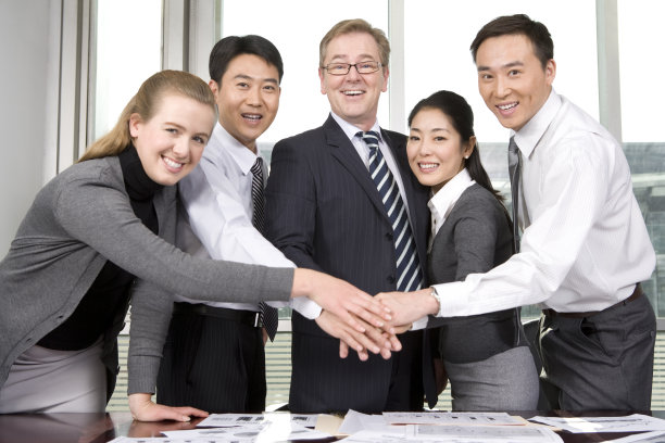 祝贺成功的商务团队图片下载