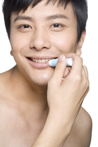 男士唇部美容图片下载