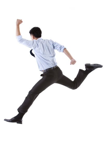 商务人士跳跃图片下载