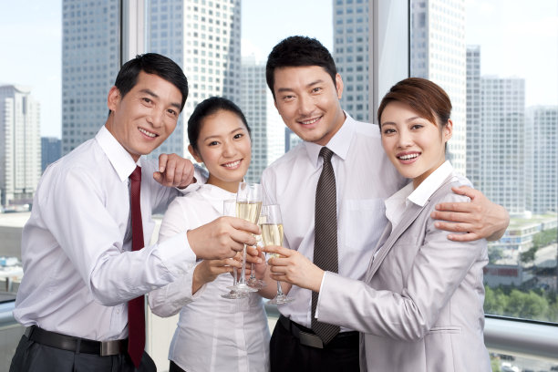 商务人士庆祝图片下载