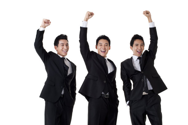 商务人士庆祝图片下载