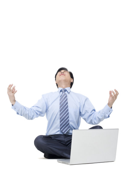 商务男士郁闷图片下载