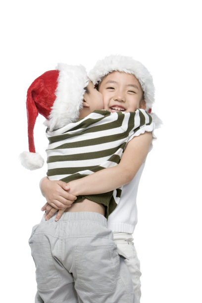 圣诞节开心的小孩图片下载