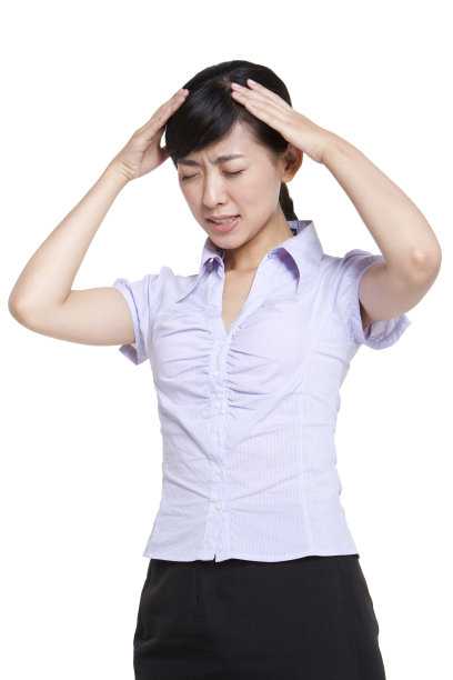 商务女士头疼图片下载