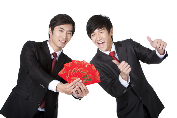 商务男士和红包图片下载