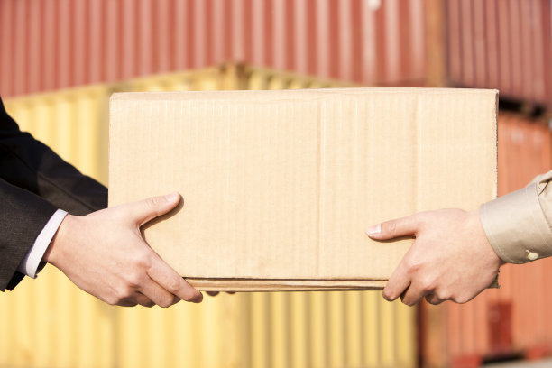 递送货物特写图片下载