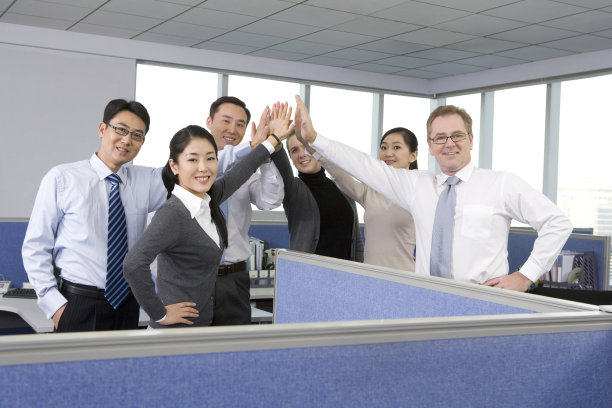 祝贺成功的商务团队图片下载