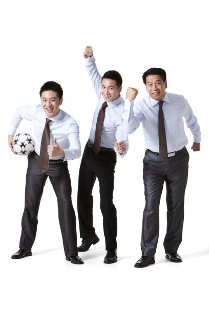 商务男士和足球图片下载